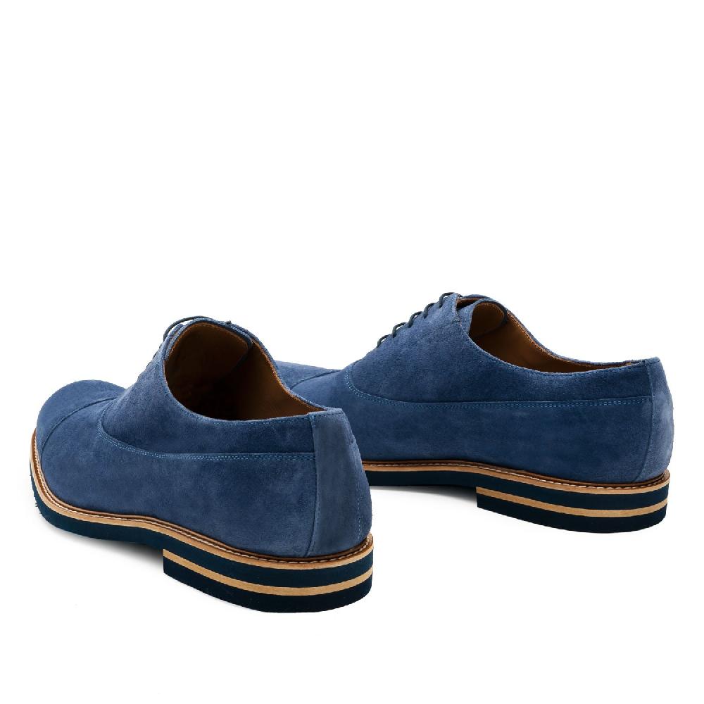 Andres machado Zapatos Oxford Serraje Azul Grandes ahorros