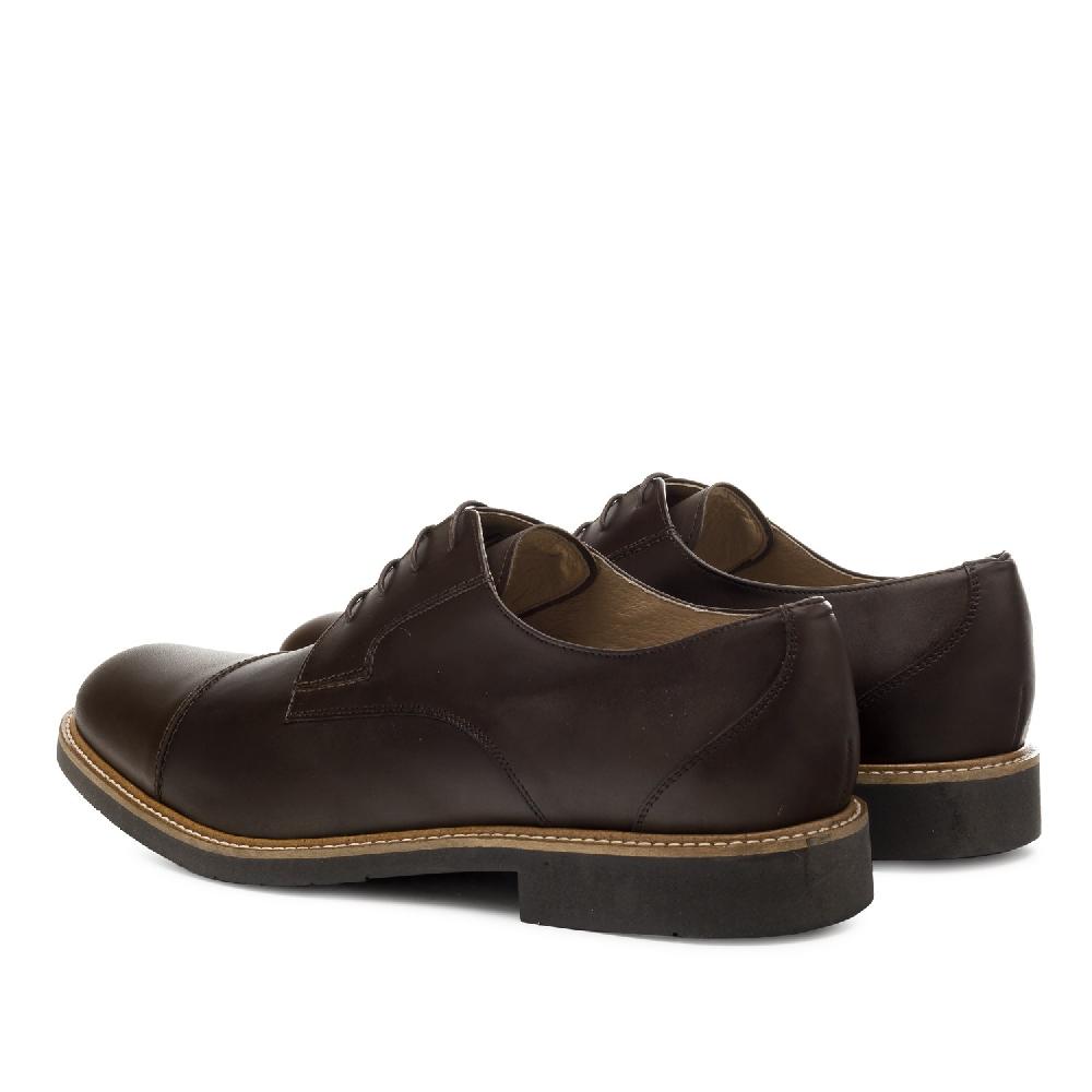 Andres machado Zapato de piel color Marron Devoluciones gratuitas