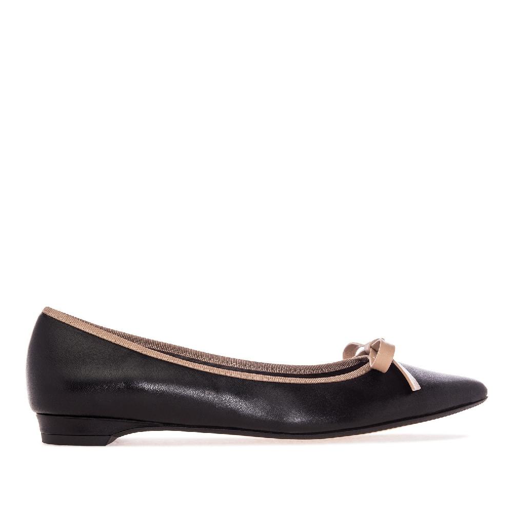 Andres machado Bailarina Piel Negro Última moda