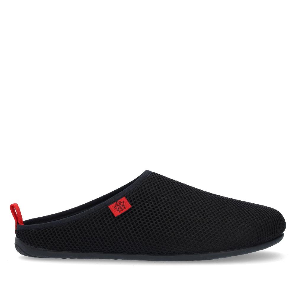 Andres machado Zapatillas Unisex de estar por casa de Verano en Rejilla Negro Ventas relámpago
