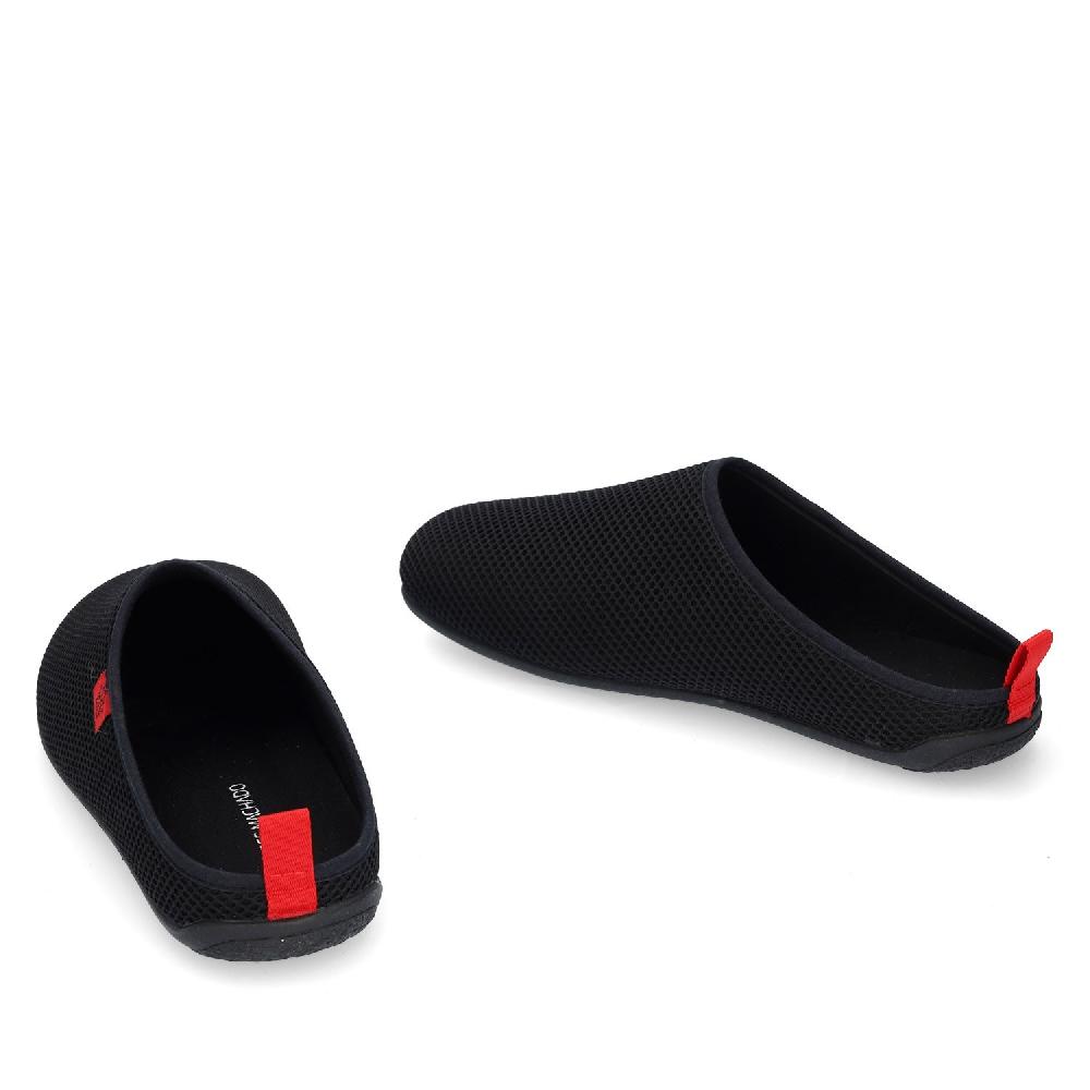 Andres machado Zapatillas Unisex de estar por casa de Verano en Rejilla Negro Ventas relámpago