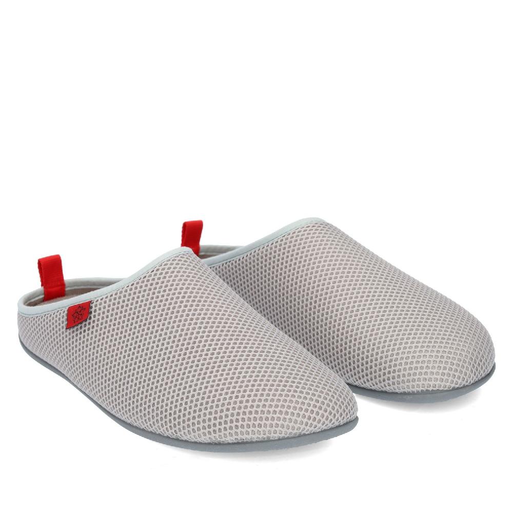 Andres machado Zapatillas Unisex de estar por casa de Verano en Rejilla Gris Descuento