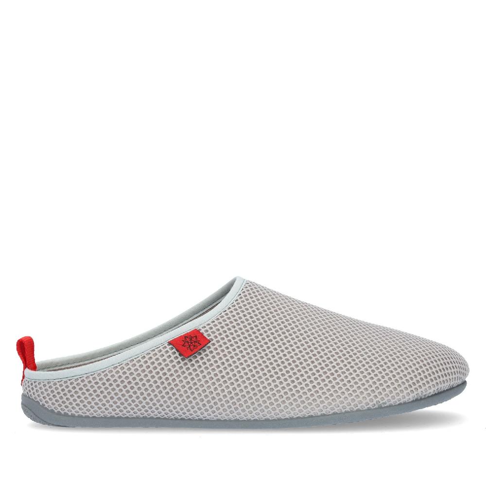 Andres machado Zapatillas Unisex de estar por casa de Verano en Rejilla Gris Descuento