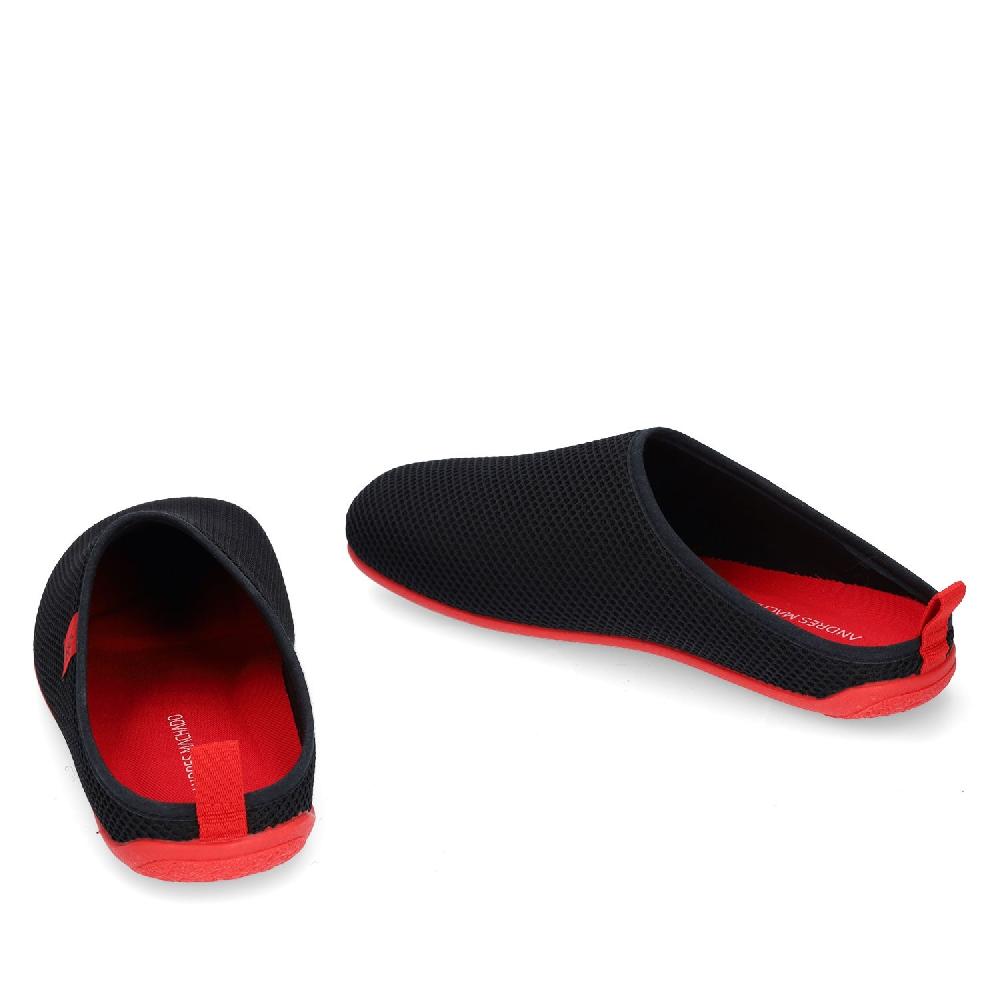 Andres machado Zapatillas Unisex de estar por casa de Verano en Rejilla Negro Tienda