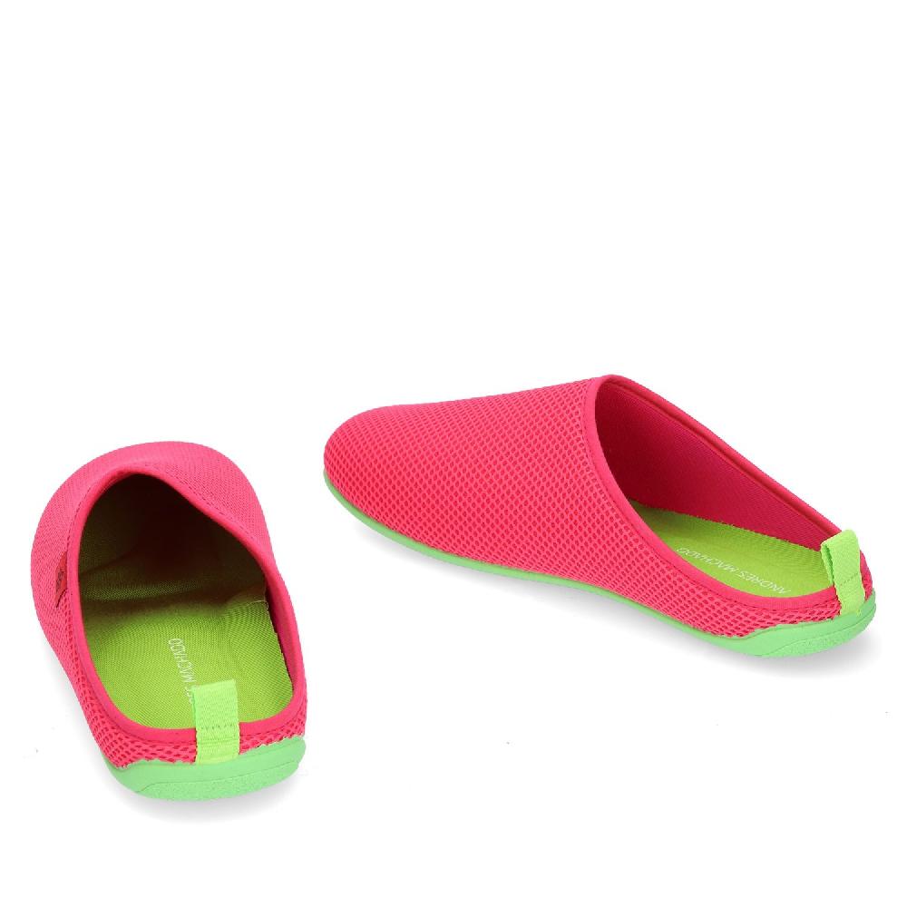 Andres machado Zapatillas Unisex de estar por casa de Verano en Rejilla Fucsia Liquidación