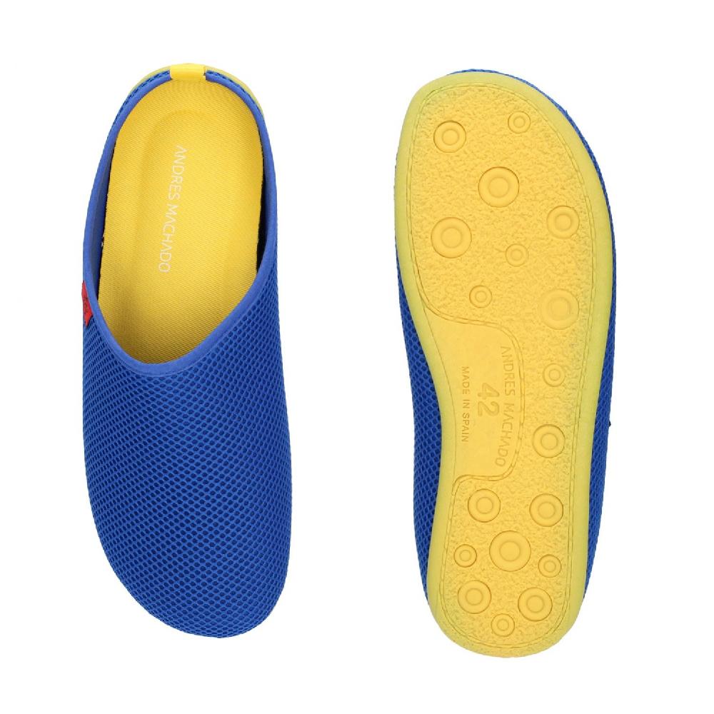 Andres machado Zapatillas Unisex de estar por casa de Verano en Rejilla Azul Klein Mejor oferta