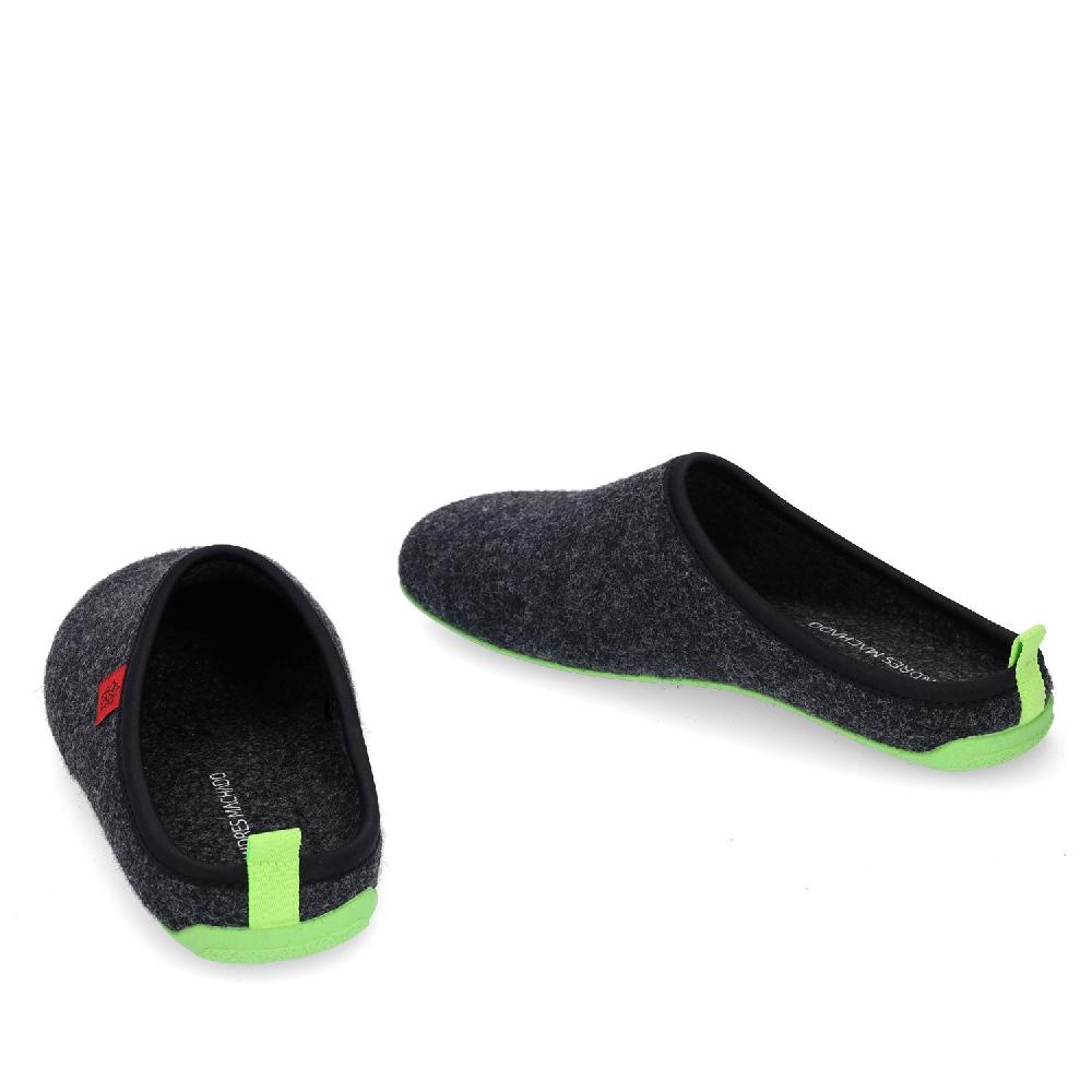 Andres machado Zapatillas Unisex en Tejido Fieltro Negro Rebajas top