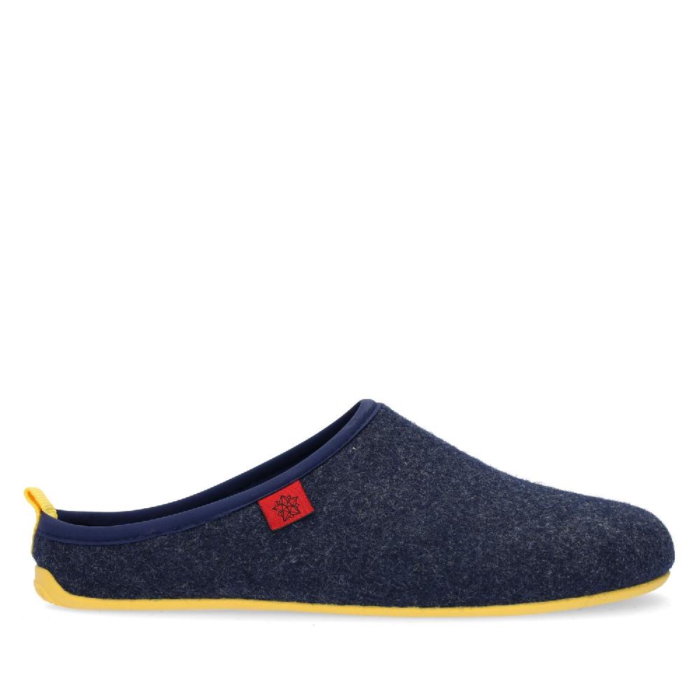 Andres machado Zapatillas Unisex en Tejido Fieltro Azul Marino Oferta especial