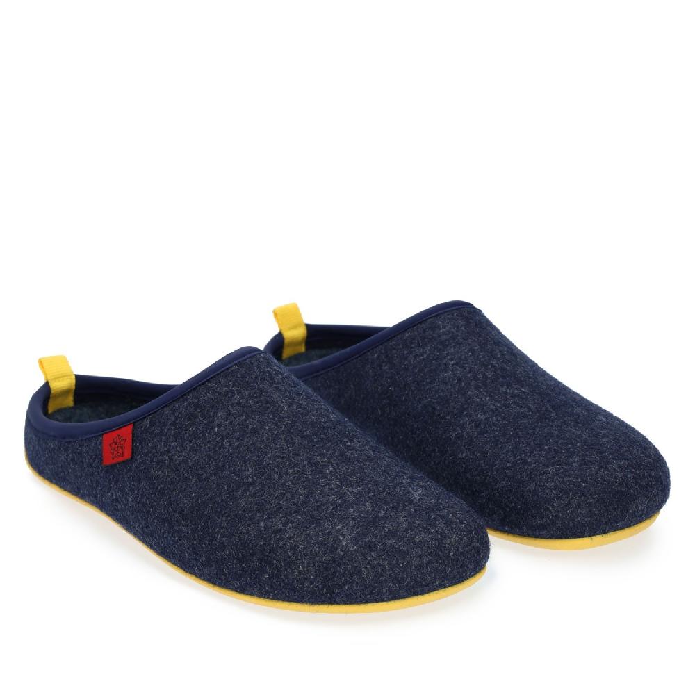 Andres machado Zapatillas Unisex en Tejido Fieltro Azul Marino Oferta especial
