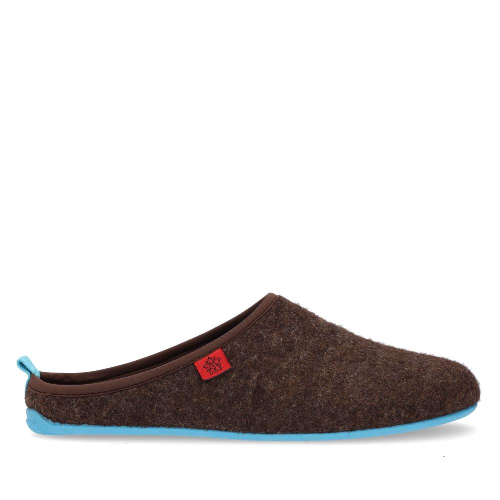 Andres machado Zapatillas Unisex en Tejido Fieltro Marron Envío gratis