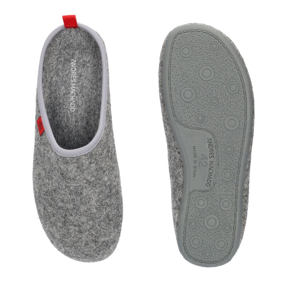 Andres machado Zapatillas Unisex en Tejido Fieltro Gris COMPRAR AHORA
