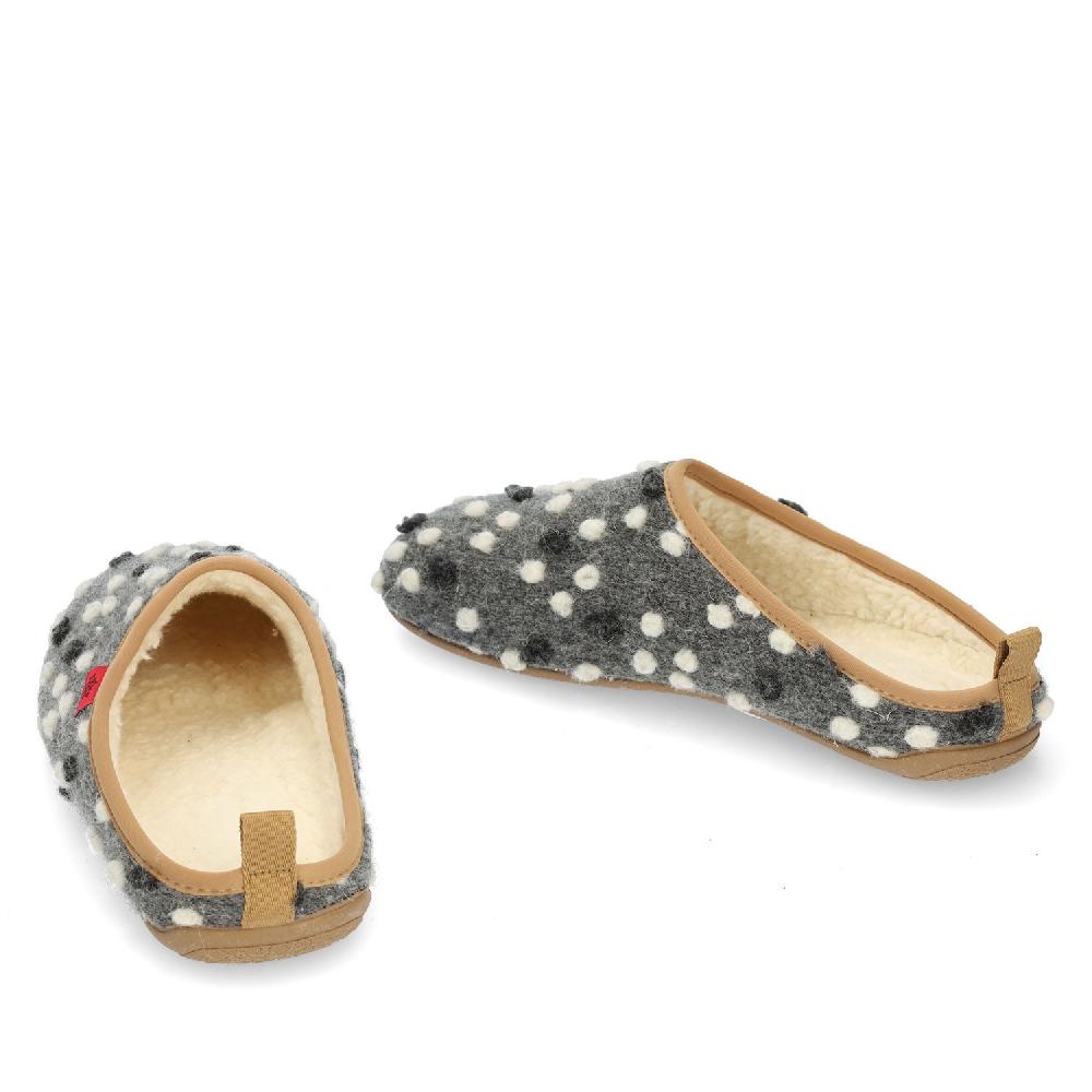 Andres machado Zapatillas en Lana Antracita con Puntos ÚLTIMAS EDICIONES