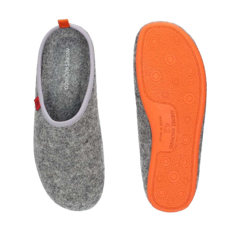 Andres machado Zapatillas Unisex en Tejido Fieltro Gris Últimos 2 días