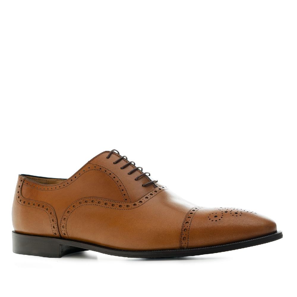 Andres machado Zapatos estilo Oxford en Piel color Cuero Descuentos del mes