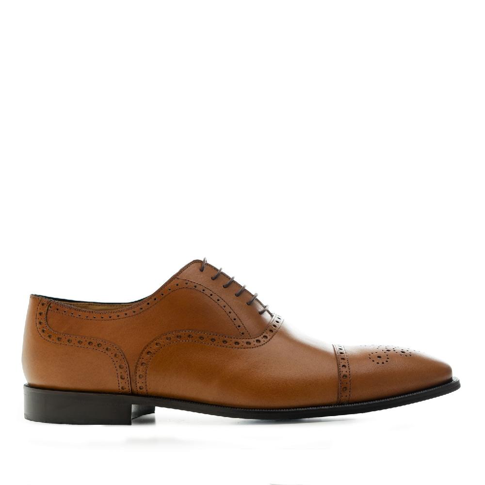 Andres machado Zapatos estilo Oxford en Piel color Cuero Descuentos del mes