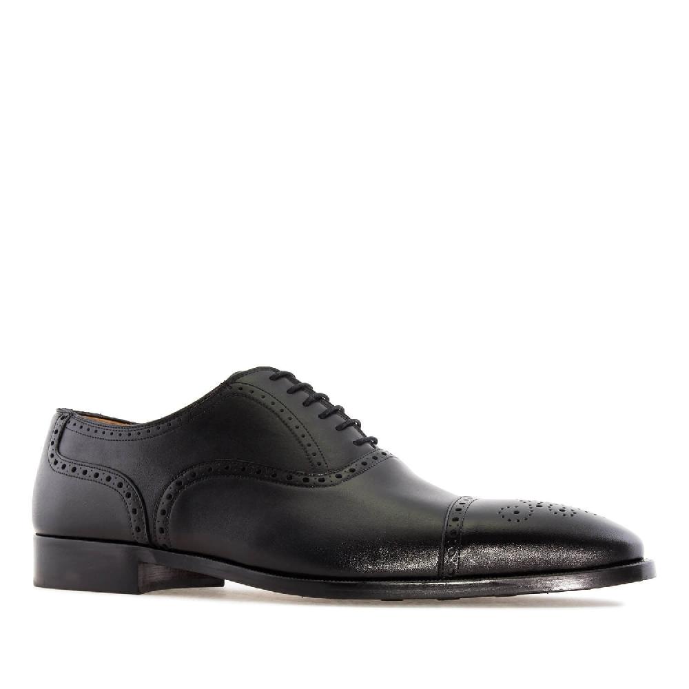 Andres machado Zapatos estilo Oxford en Piel Negro Oferta exclusiva