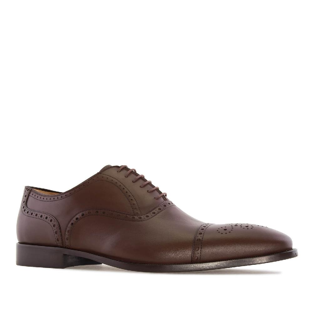 Andres machado Zapatos estilo Oxford en Piel Marrón Última moda