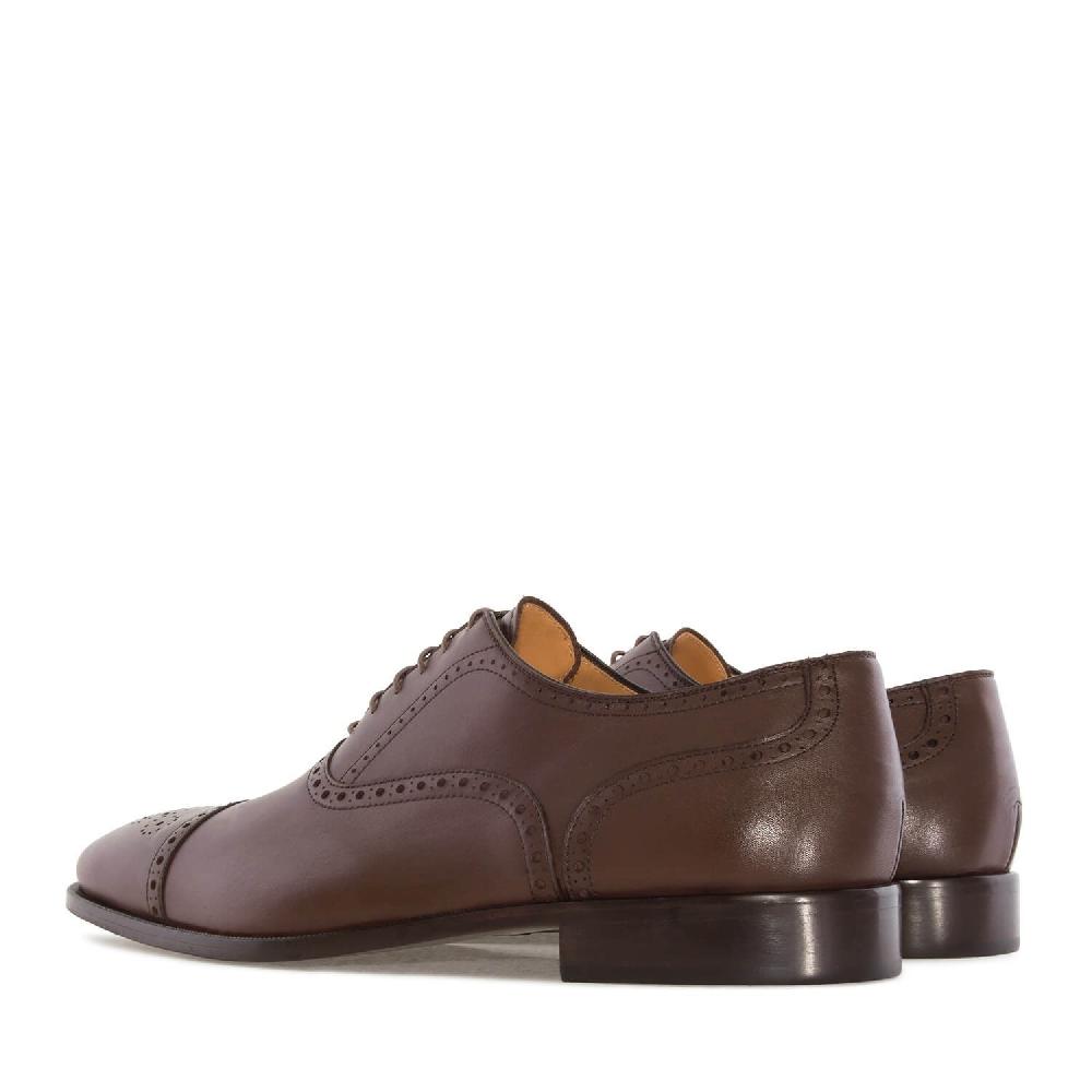Andres machado Zapatos estilo Oxford en Piel Marrón Última moda