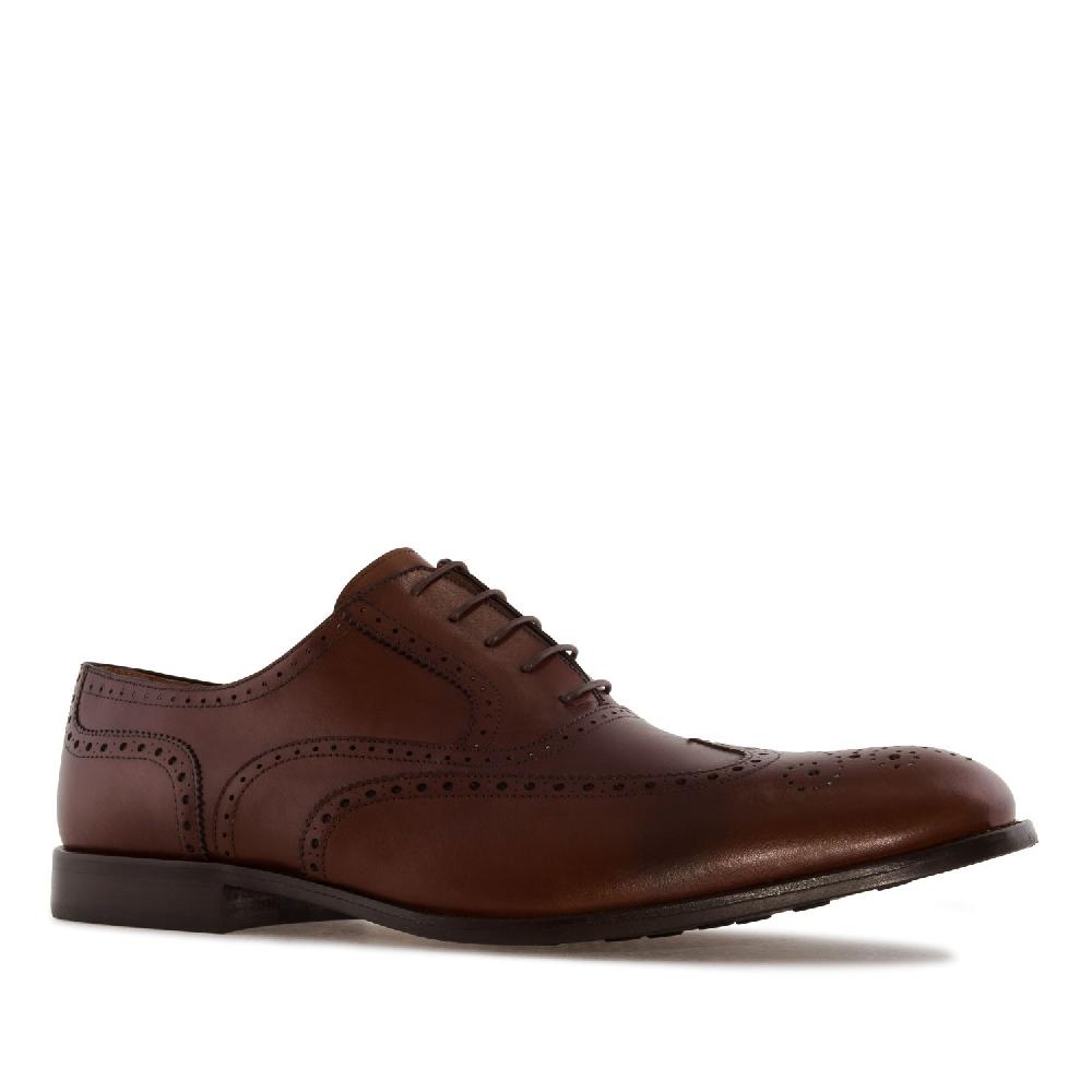 Andres machado Zapato de Caballero estilo Oxford en Piel Caoba Grandes ahorros