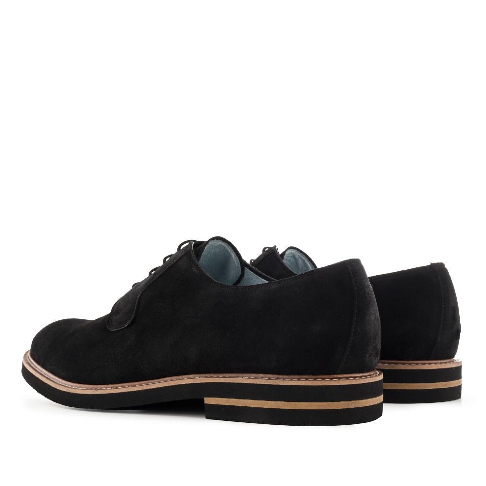 Andres machado Zapatos Blucher Serraje Negro Precio ultrabajo