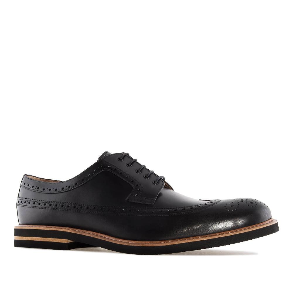 Andres machado Zapato estilo Blucher en Cuero Negro Devoluciones gratuitas