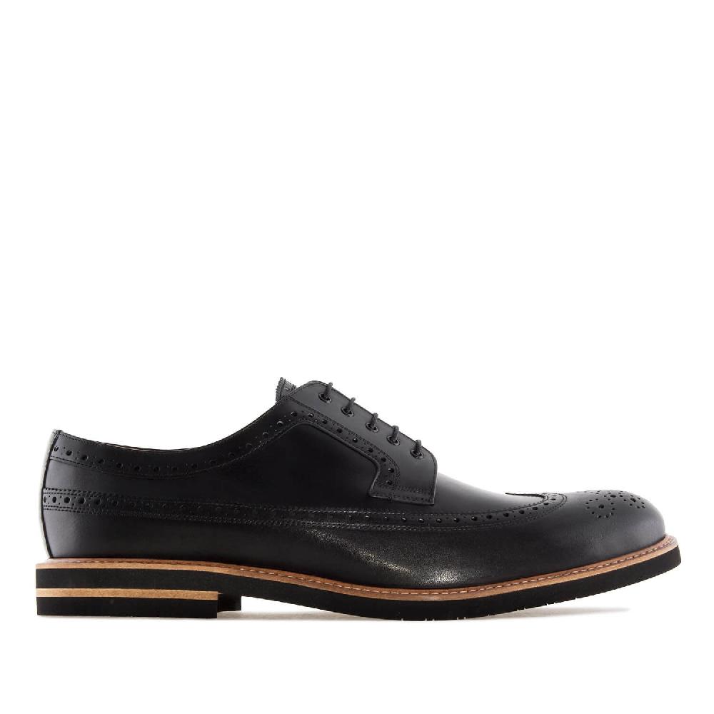 Andres machado Zapato estilo Blucher en Cuero Negro Devoluciones gratuitas