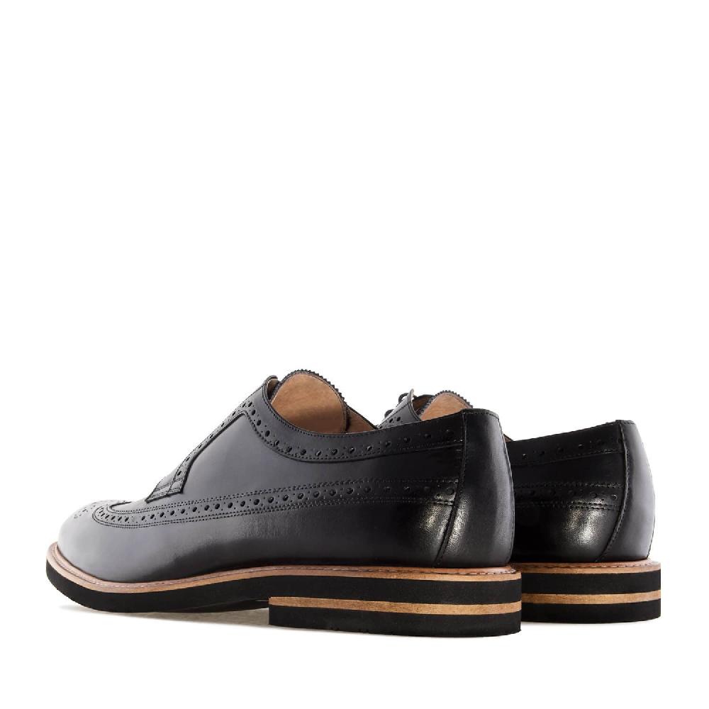 Andres machado Zapato estilo Blucher en Cuero Negro Devoluciones gratuitas