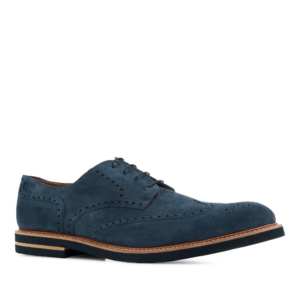 Andres machado Zapatos estilo Blucher Serraje Azul Venta caliente