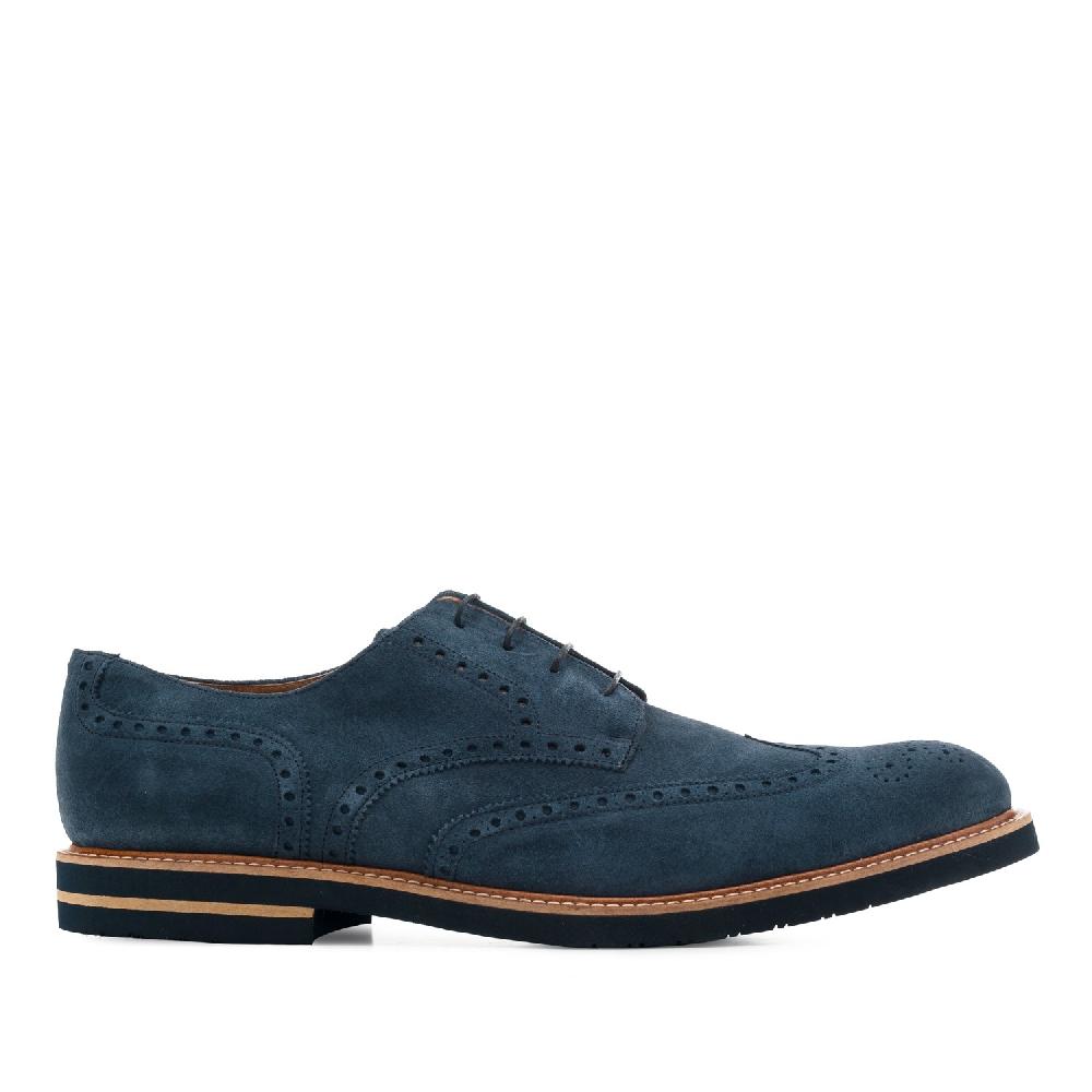 Andres machado Zapatos estilo Blucher Serraje Azul Venta caliente