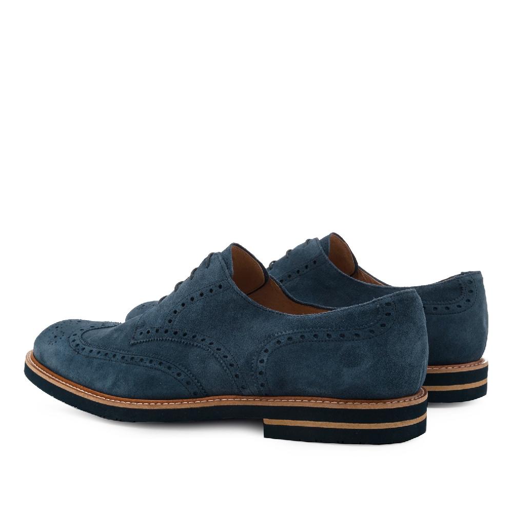 Andres machado Zapatos estilo Blucher Serraje Azul Venta caliente