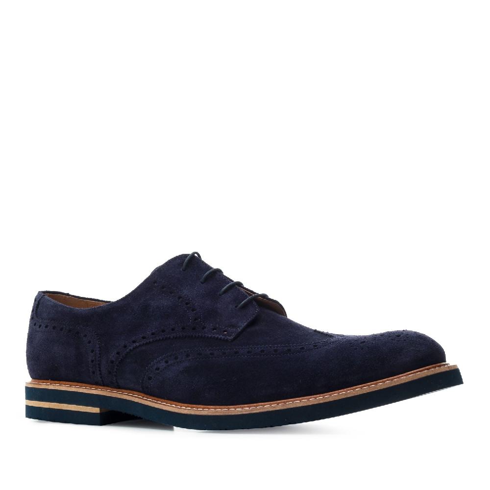 Andres machado Zapatos estilo Blucher Serraje Azul En oferta
