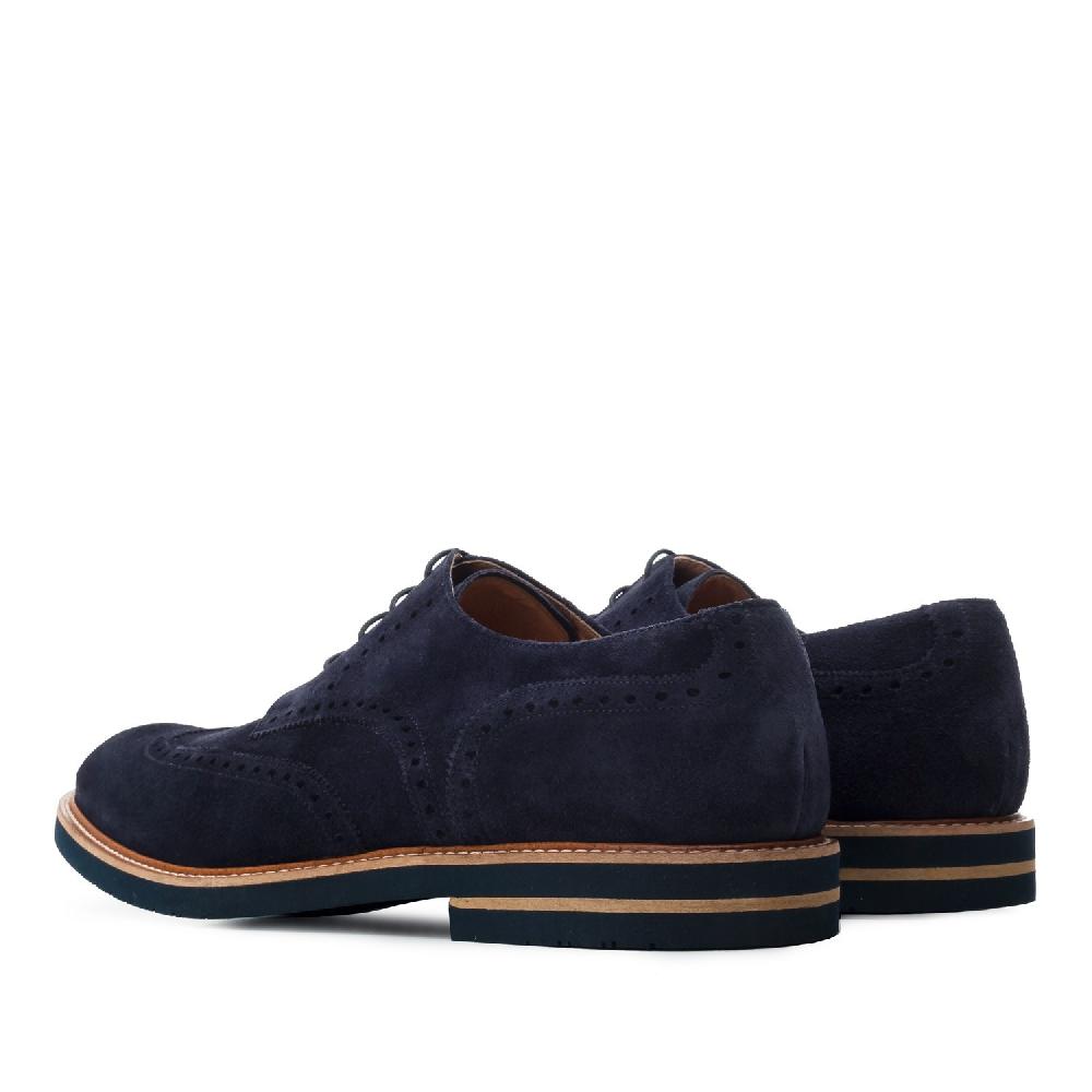 Andres machado Zapatos estilo Blucher Serraje Azul En oferta