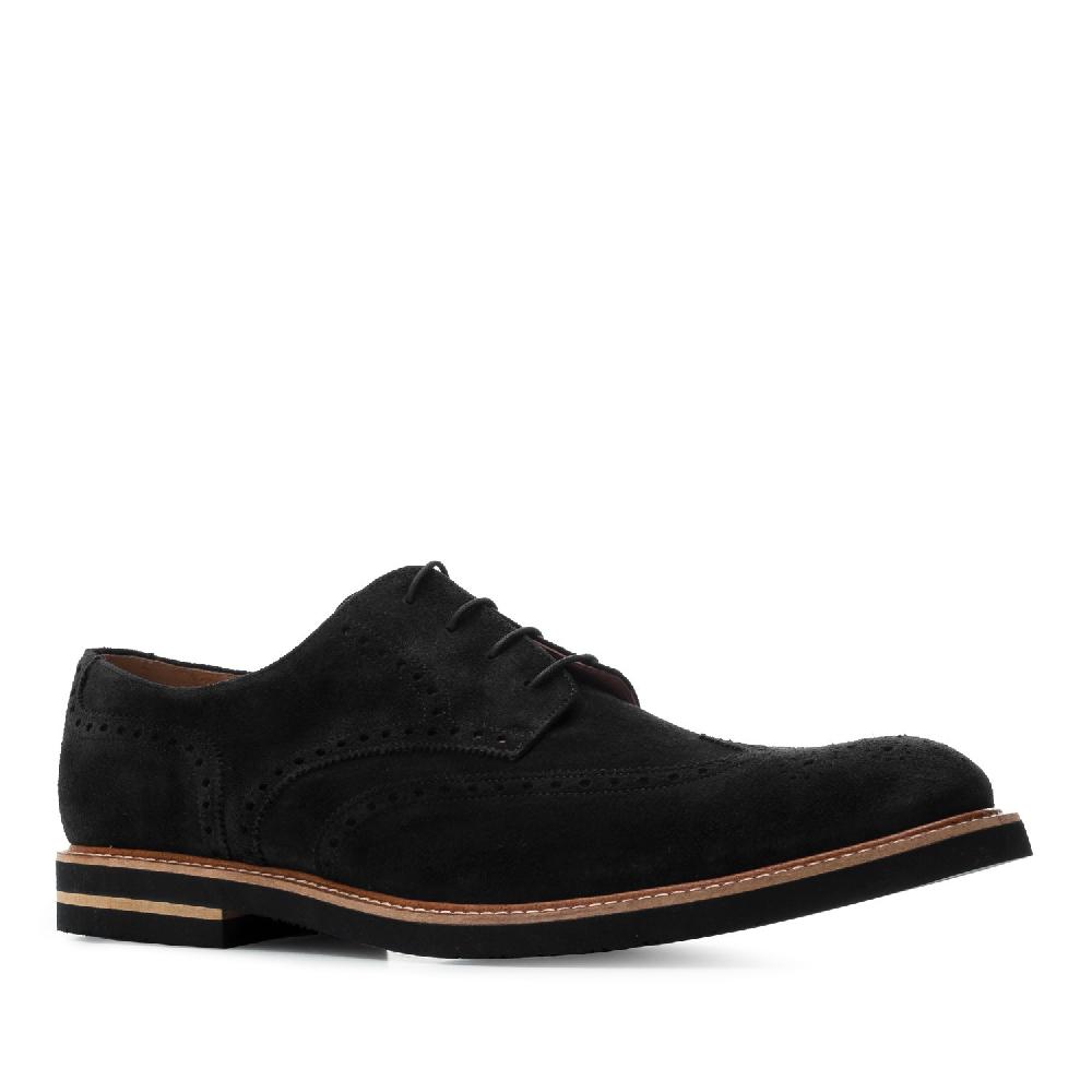 Andres machado Zapatos estilo Blucher Serraje Negro Gran oferta