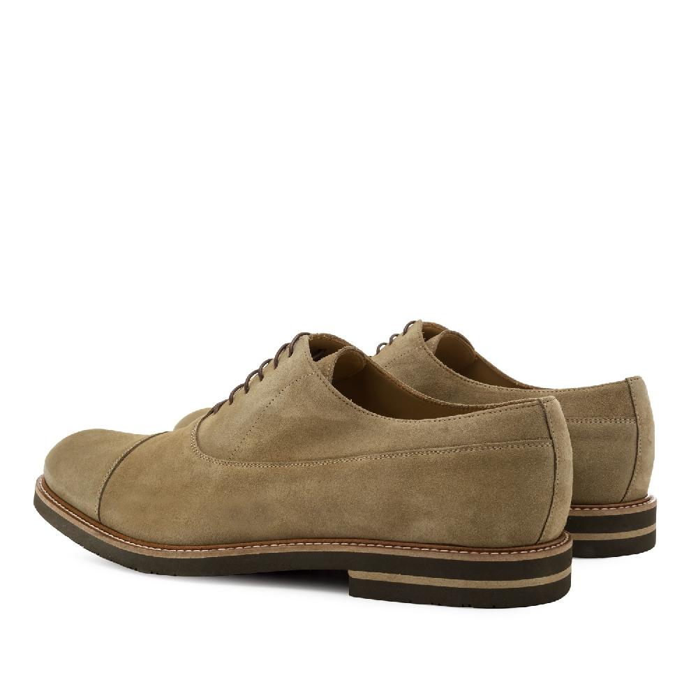 Andres machado Zapatos Blucher Serraje Beige Rebajas de fábrica
