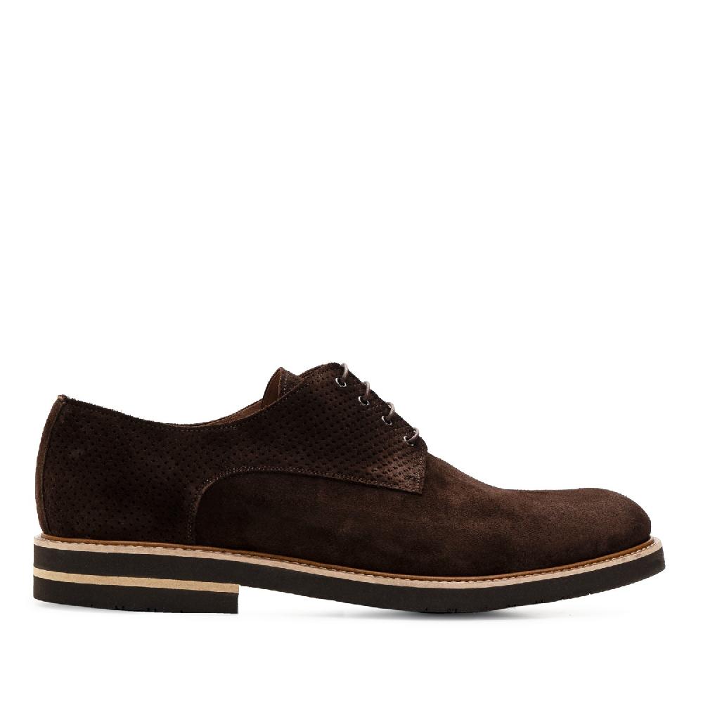 Andres machado Zapatos oxford serraje marrón Grandes descuentos