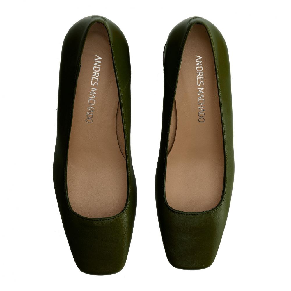 Andres machado Salón Piel kaki Descuento por venta flash