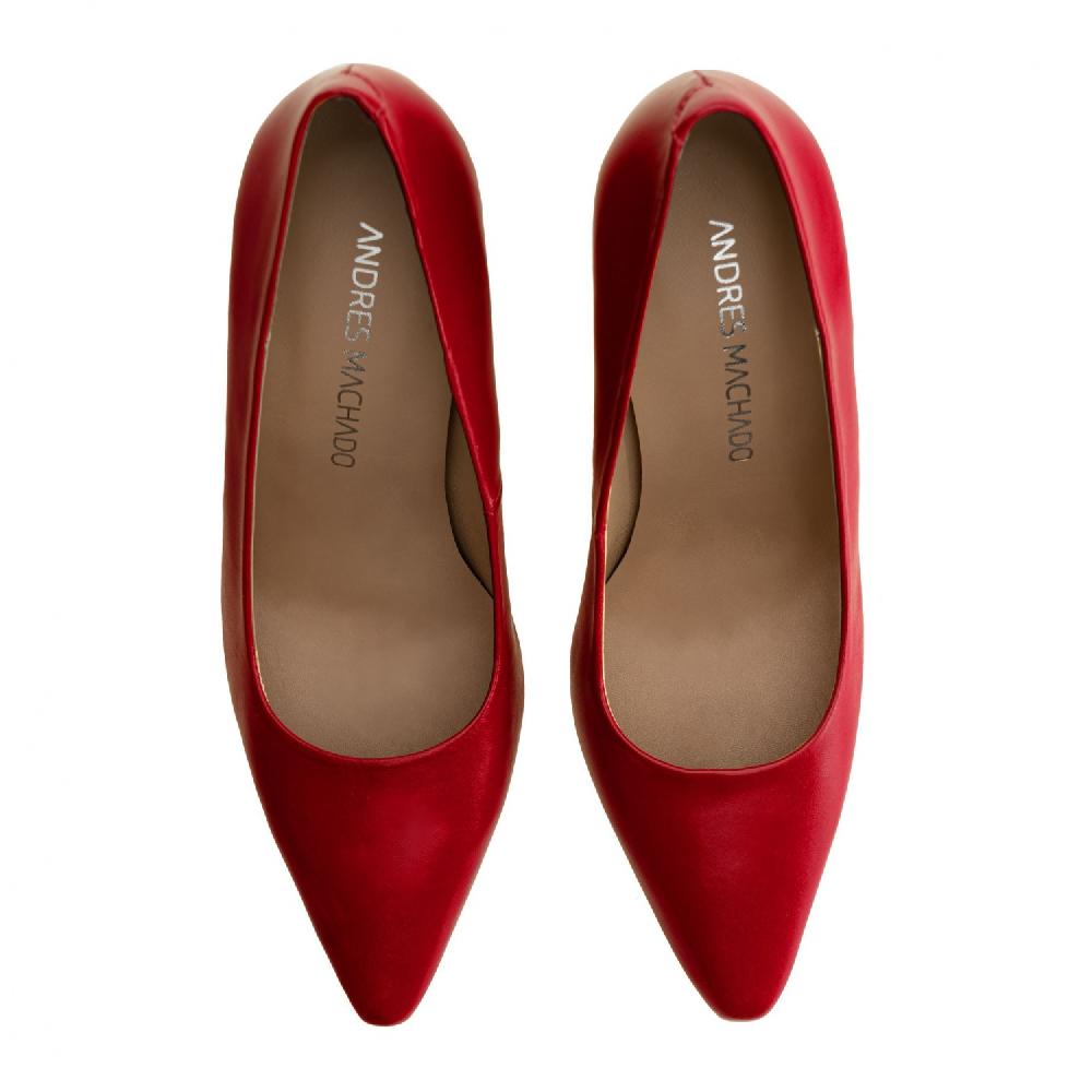 Andres machado Salón en piel de color rojo En oferta