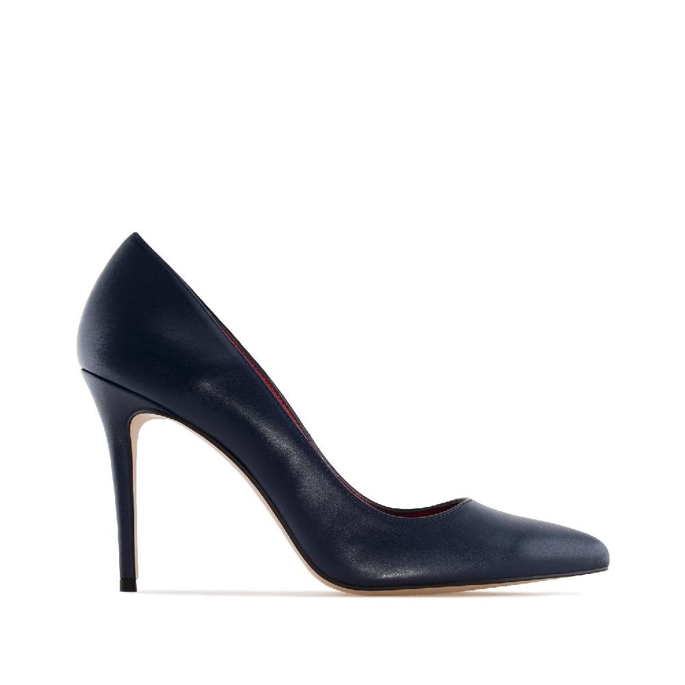 Andres machado Zapato Tacón de Piel Napa Marino Tienda