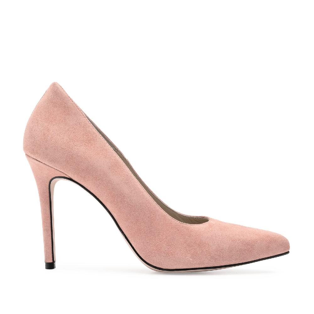 Andres machado Zapato Tacón de Ante Rosa Promoción por tiempo limitado