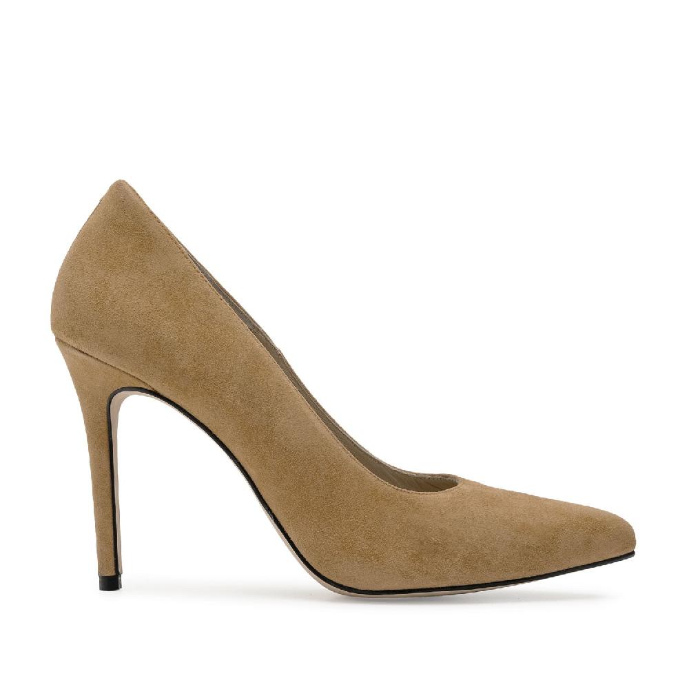 Andres machado Zapato Tacón de Ante Camel Solo hoy