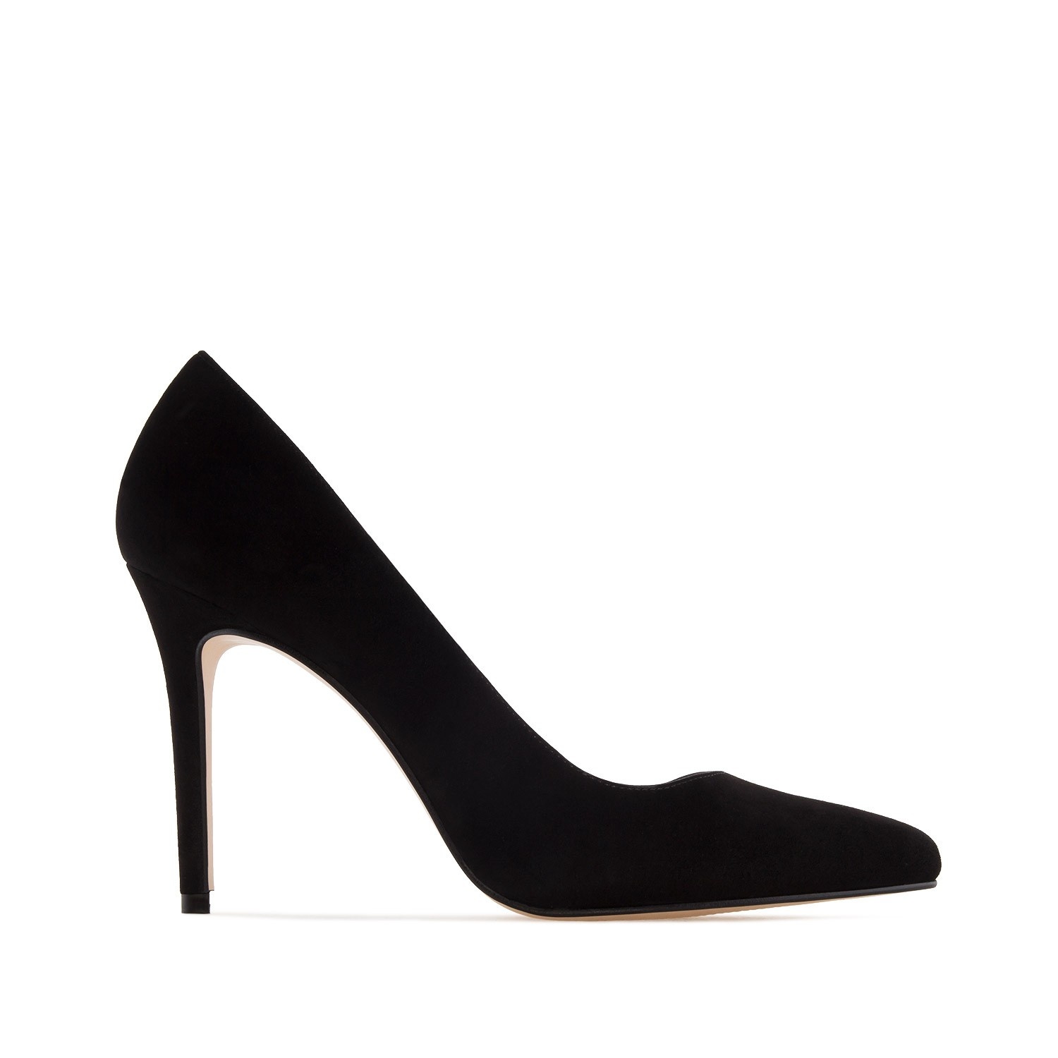 Andres machado Zapato Tacón de Ante Negro Oferta especial de fábrica