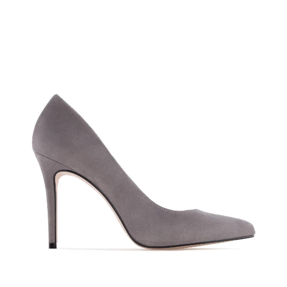 Andres machado Zapato Tacón de Ante Gris Superdescuento