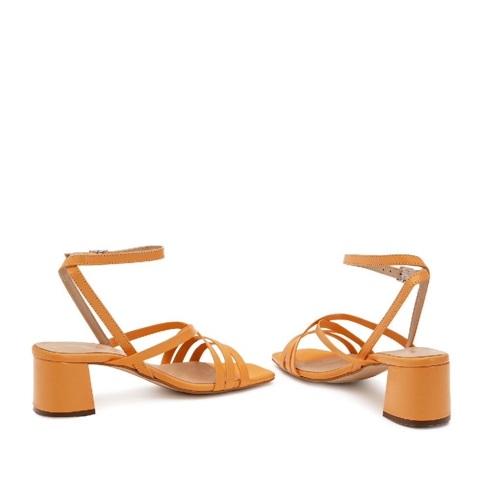 Andres machado Sandalias de piel Naranja Ofertas especiales