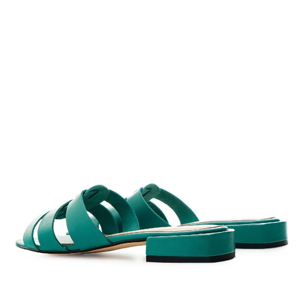Andres machado Sandalias en piel de color Turquesa Tienda