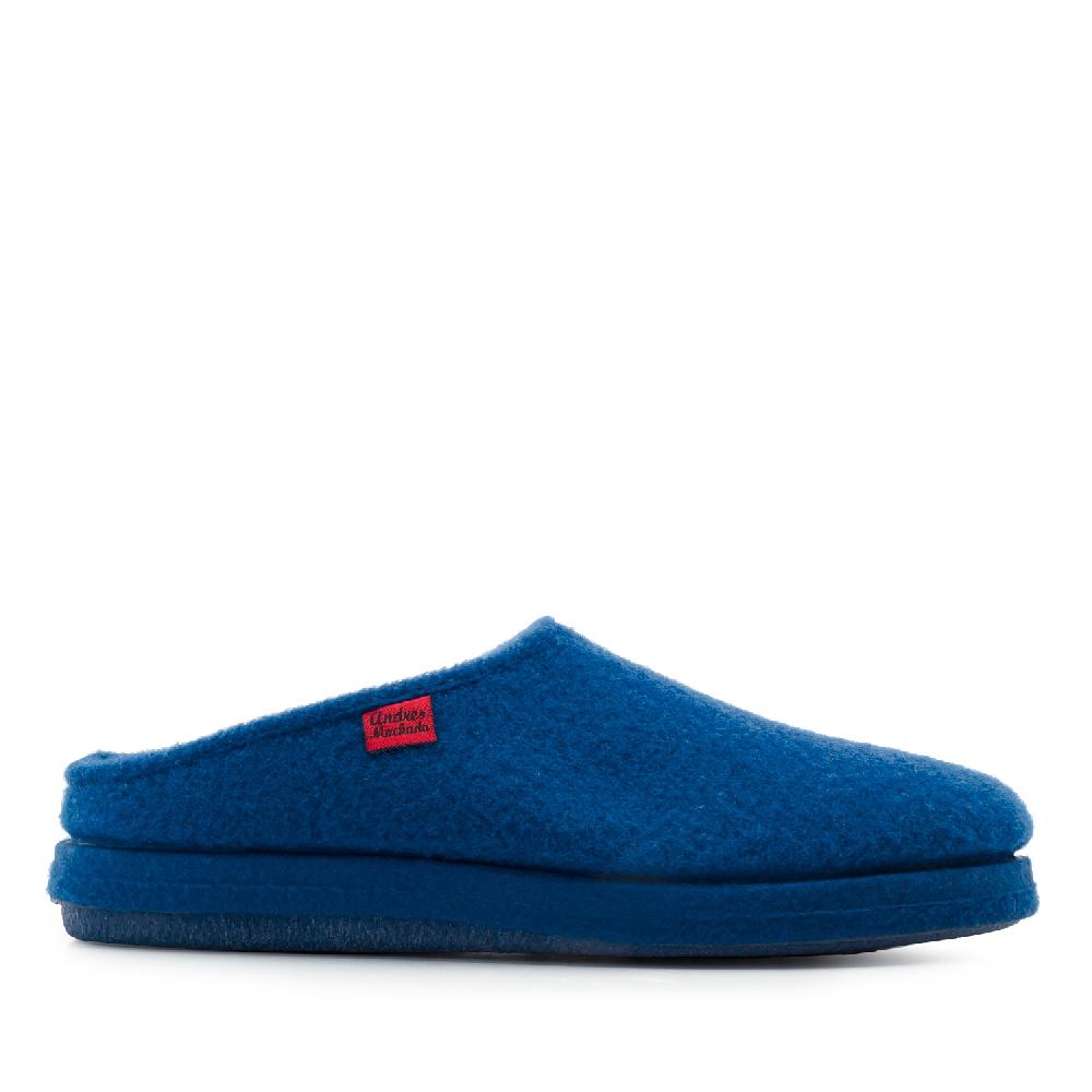Andres machado Zapatillas Unisex en Tejido Fieltro Azul ÚLTIMAS EDICIONES