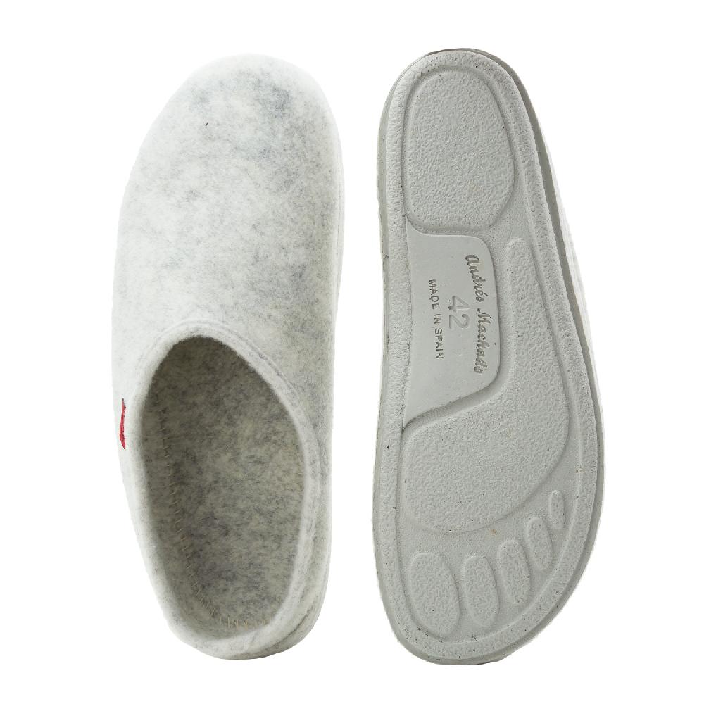 Andres machado Zapatillas Unisex en Tejido Fieltro Blanco Últimos 2 días