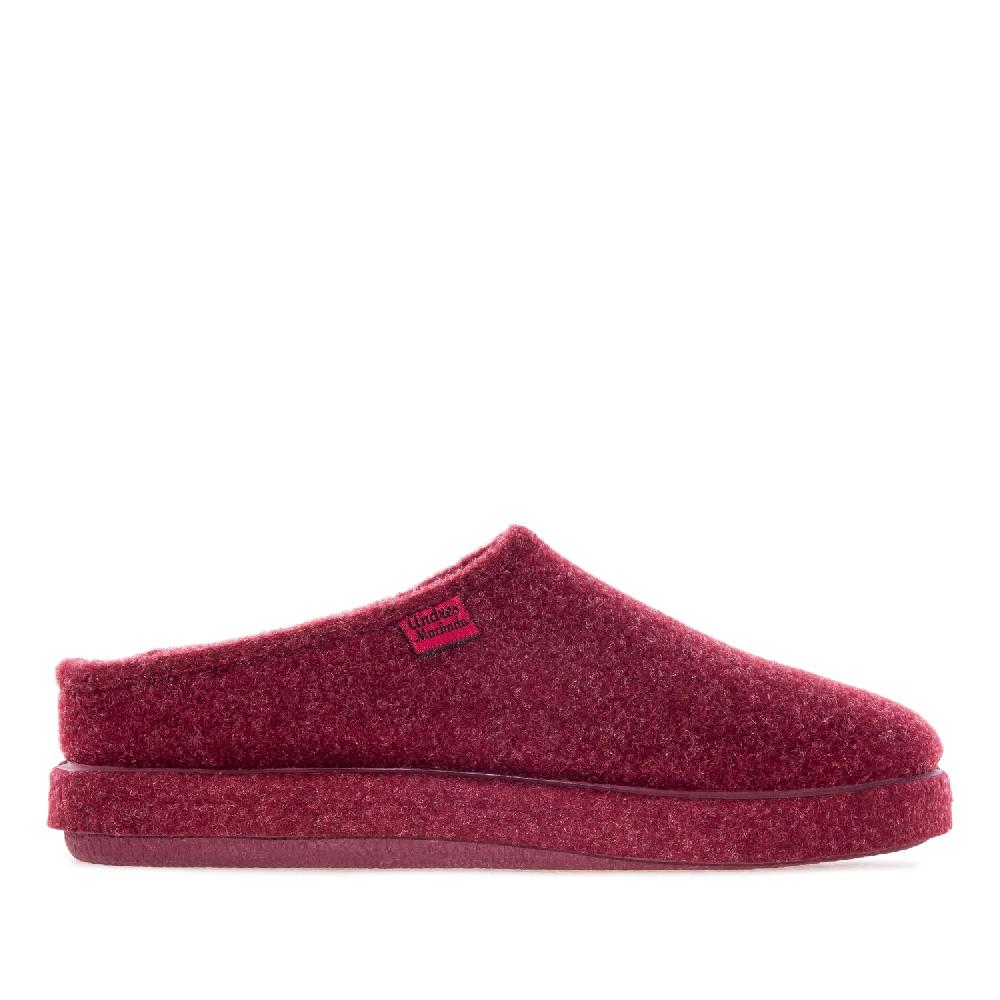 Andres machado Zapatillas Unisex en Tejido Fieltro Burdeos Último día