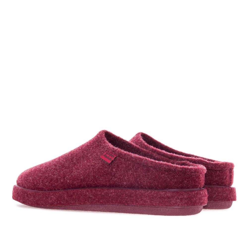 Andres machado Zapatillas Unisex en Tejido Fieltro Burdeos Último día