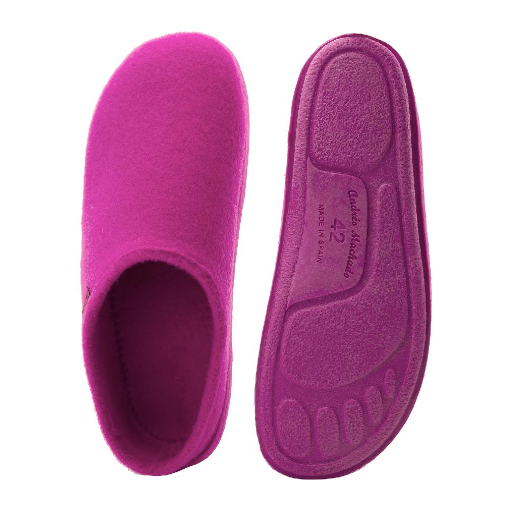 Andres machado Zapatillas Unisex en Tejido Fieltro Fuxia Precio de fábrica