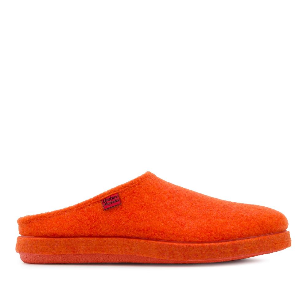 Andres machado Zapatillas Unisex en Tejido Fieltro Naranja Promoción trimestral